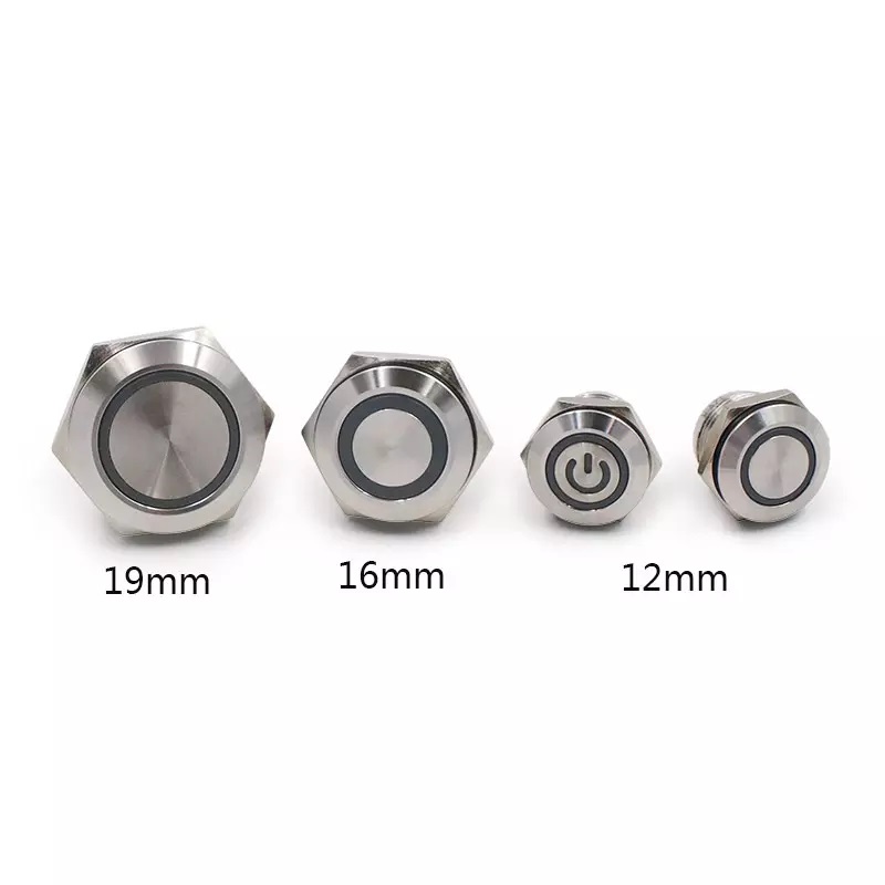 Кнопки металлические мини LB12-22QC