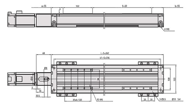 Чертеж модуля линейного ML13