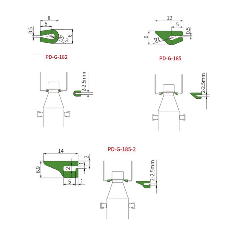 Схема направляющей для ПЭТ бутылок PD-G-182