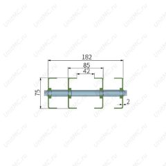 Чертеж. Планка изгиба YB180XBP