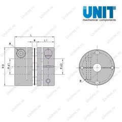 Чертеж муфты SG7-8-C