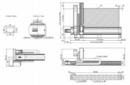 Чертеж системы XY-A2 120/110 с ШВП