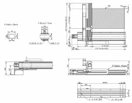 Чертеж системы XY-A2 140/120 с ШВП