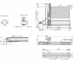 Чертеж системы XY-A2 175/140 с ШВП