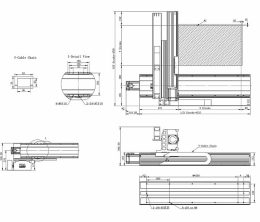 Чертеж системы XY-A2 202/175 с ШВП