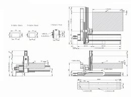 Чертеж линейного модуля XYZ-A1 140/120/110