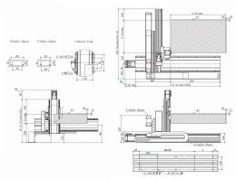 Чертеж линейного модуля XYZ-A1 175/140/120