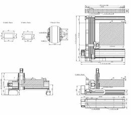 Чертеж линейного модуля XYZ-G1 202-175-140