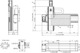 Чертеж линейного модуля XZ-F1 140-110