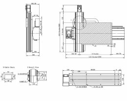 Чертеж линейного модуля XZ-F1 175-120