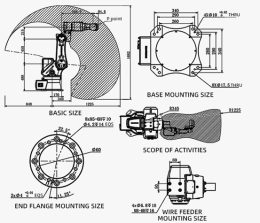 Чертеж робота BRTIRPH1210A